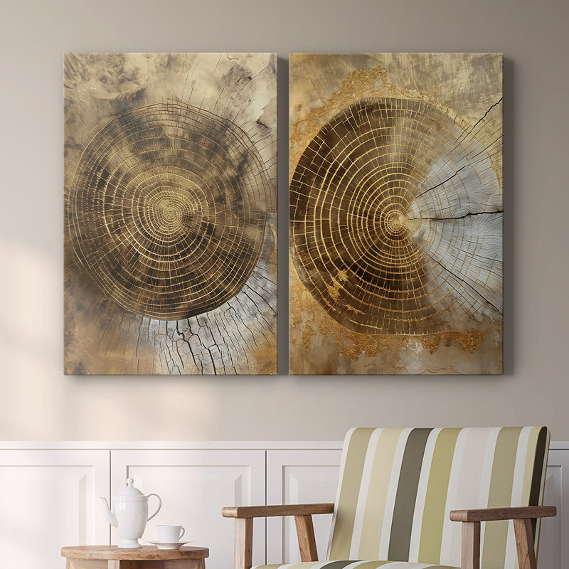 ABSTRACT Series CCXI - Toile tendue avec châssis de qualité supérieure - Prêt à être accroché, H 18 po x l 24 po