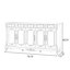 Banc de rangement blanc en bois manufacturé