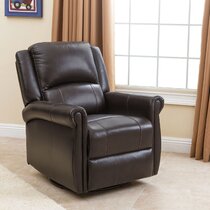 Sterling Genuine Leather Power Recliner with Power Headrest - Brown