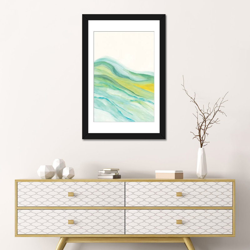 « abstract v » par marco gonzalez, reproduction d’impression sur toile tendue, Papier d'art encadré noir, Blanc