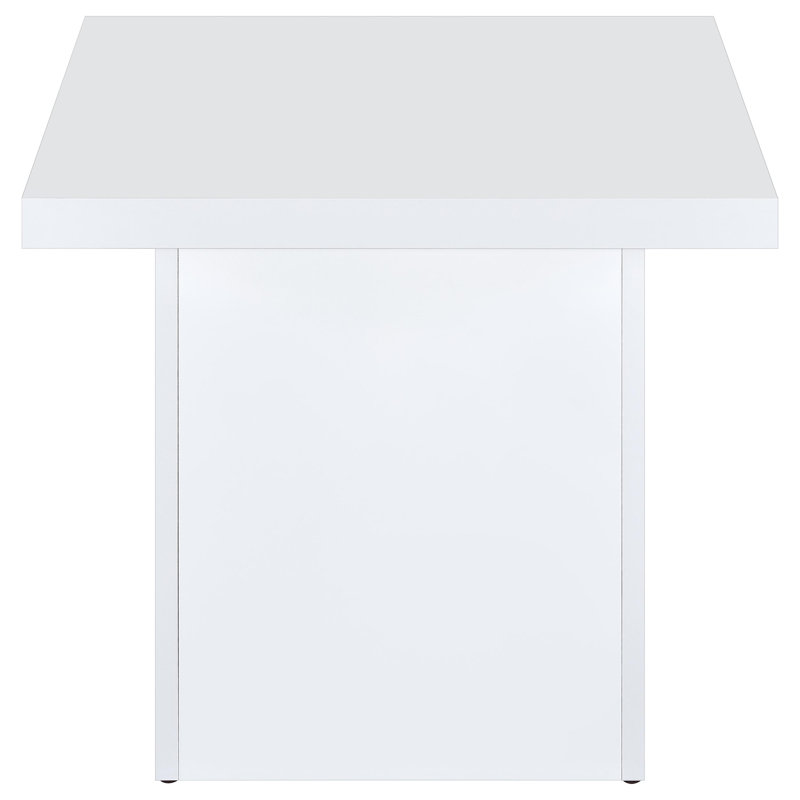 White High Gloss End Table