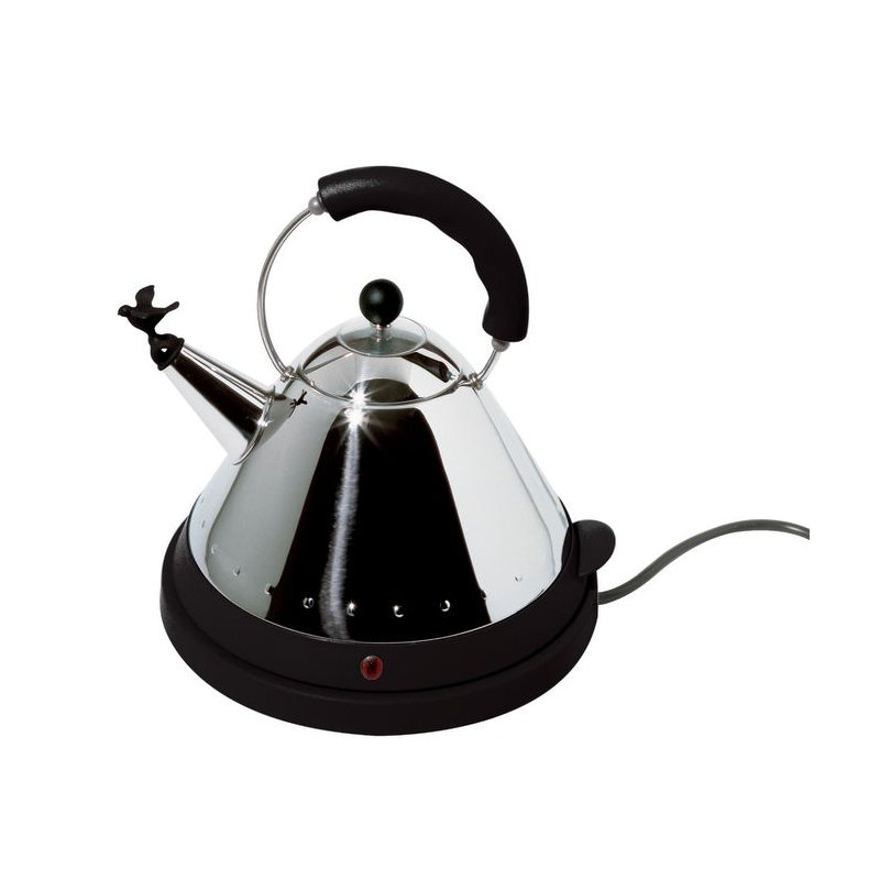 Alessi 1.5L Stainless Steel Electric Tea Kettle, Black