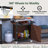 Outdoor Grill Cart With Stainless Steel Tabletop, Storage, Patio Kitchen Island With Wheels, Hooks