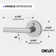 Stark Privacy Door Lever with Push Button and Round Rosette