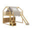Lit mezzanine double avec tente