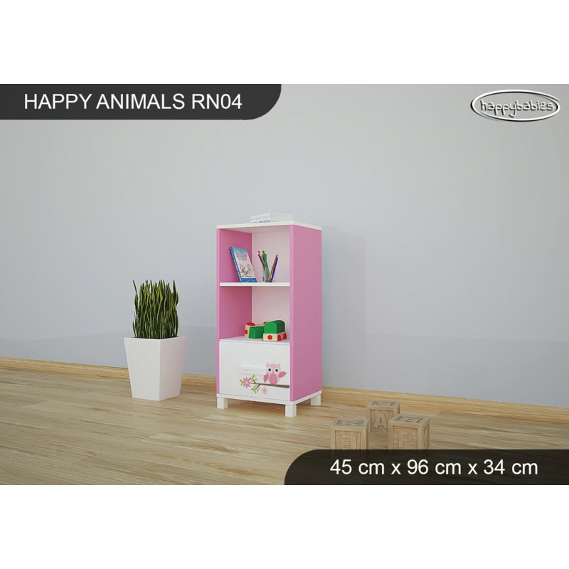 45cm W Animals Kids Cube, Pink