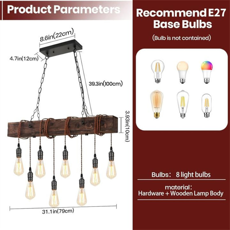 8 - Light Brown Pendant