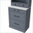 Kitchen Pantry, Modern 83.7in Tall Gray Set of 2 with Faux Marble Top, 5 Drawers | MDF | Adjustable Shelves