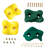 4pc Climbing Rocks for Swing Sets and Rock Walls, Green and Yellow