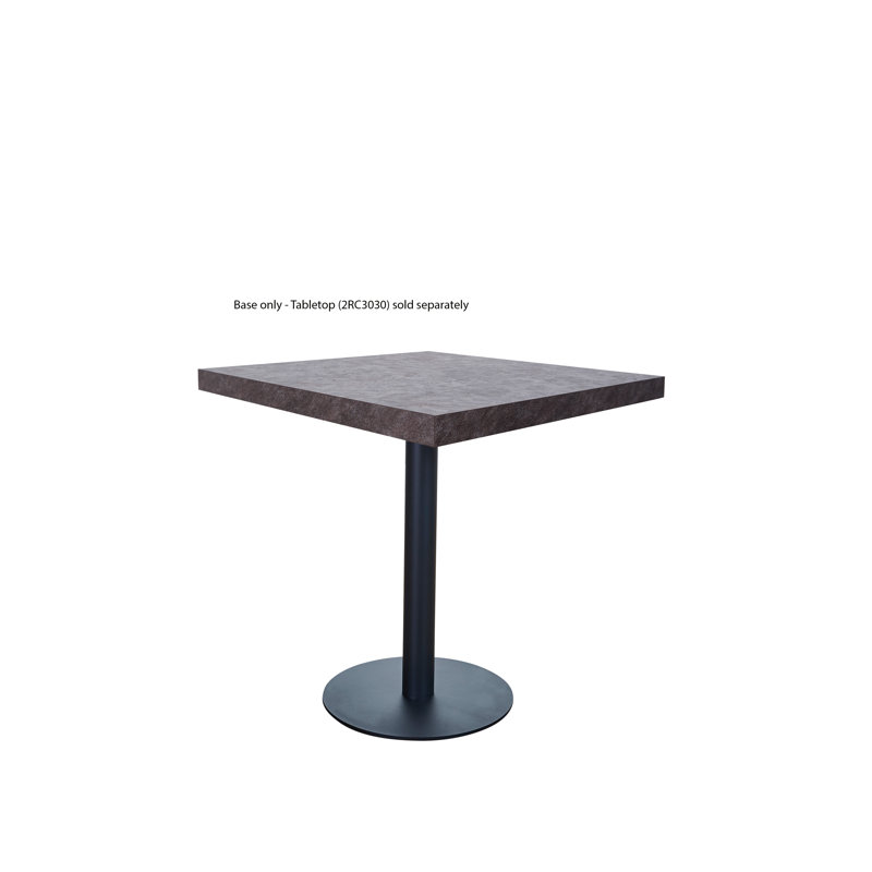 Uptown Sand Black Steel 20" Round Table Base