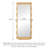 Medieval-Style Rectangular Wave-Shaped Frame Full-Length Mirror-118735311-118735309