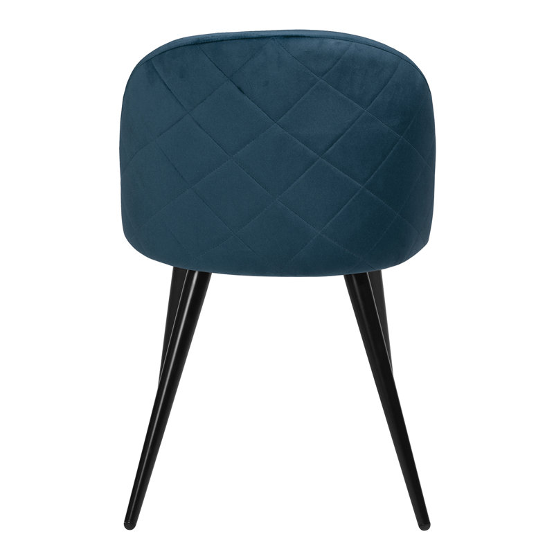 Dungorbery Upholstered Dining Chair, Navy Blue