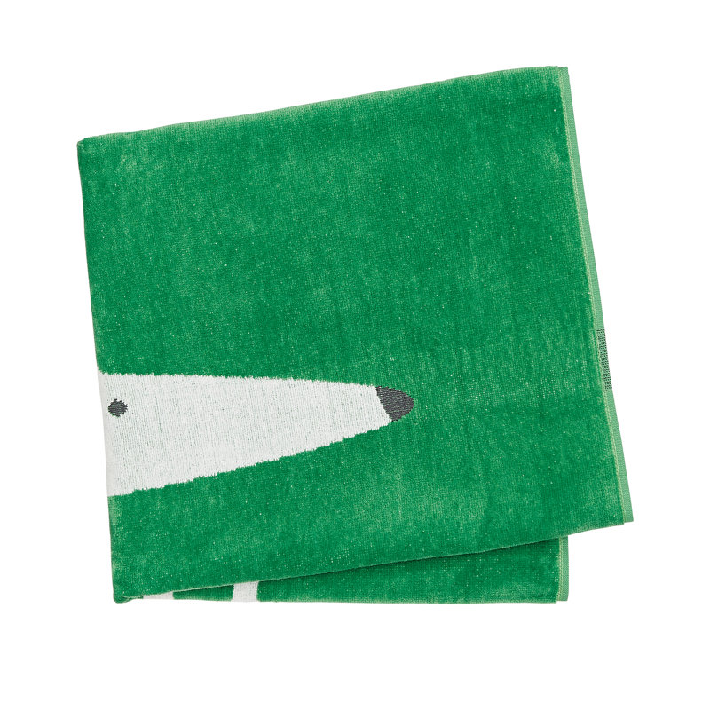 Mr Fox Midweight Bath Towel, Mint Leaf