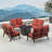 Osckar 8 - Person Patio Conversation Set with Cushions-1148201113