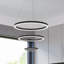 Riam 3 - Light Black LED Geometric Pendant