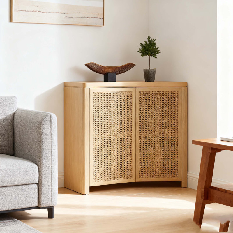 Buffet 39,4 po Mid-Century Modern, Naturel