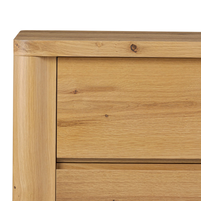 Novella Nightstand-Natural Oak Veneer Thick Random
