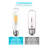 Luxrite T10 LED Light Bulb 5W=60W 2700K Warm White 500 Lumens Edison Light Bulb Damp Rated UL Listed E26 Base 3 Pack-61509450
