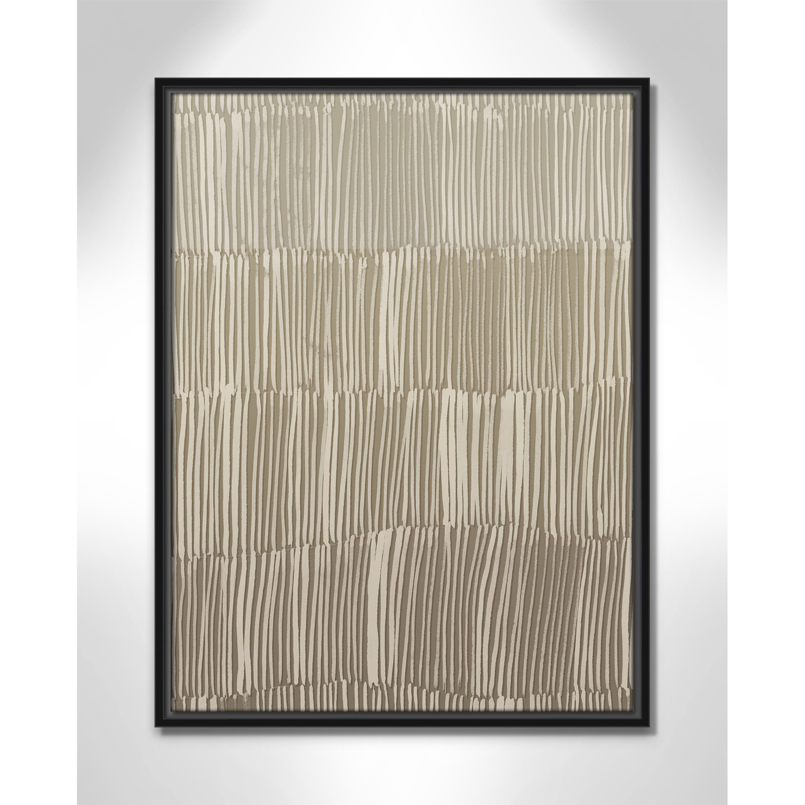 Linear Calm II Print by , 25.5" H x 19.5" W, Black Floater