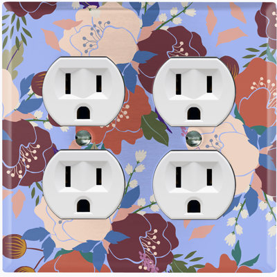 Patterned 2 - Gang Standard Wall Plate