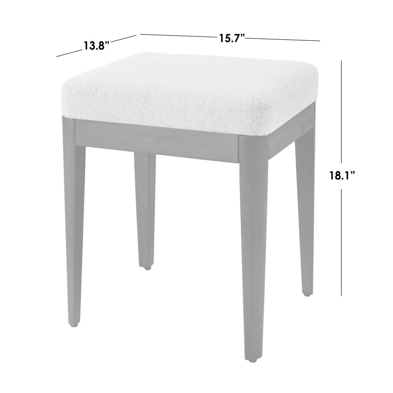 Solid wood dressing stool, Chêne