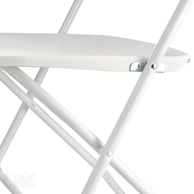 Ensemble de 4 chaises pliantes avec structure en métal robuste, portable et empilable pour une utilisation intérieure et extérieure, solution de siège confortable et durable