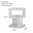 Modern Side Table, Metal Bedside Table With Storage-121392012