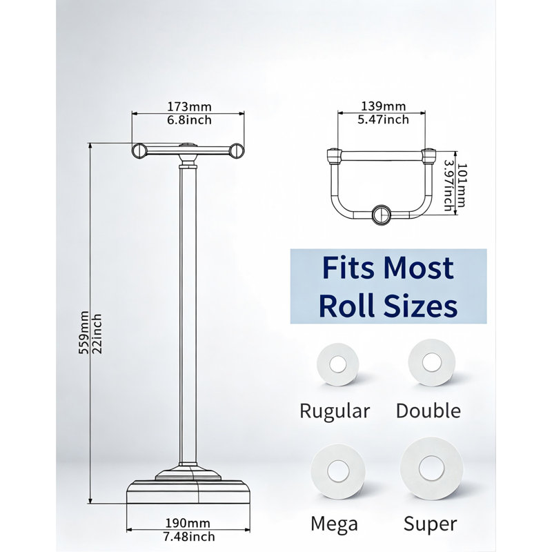 Free Standing Toilet Paper Holder