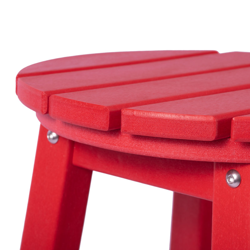 Tabouret de bar rond 29 po Laguna, Rouge