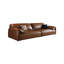 Canapé modulaire en cuir véritable brun Brownness