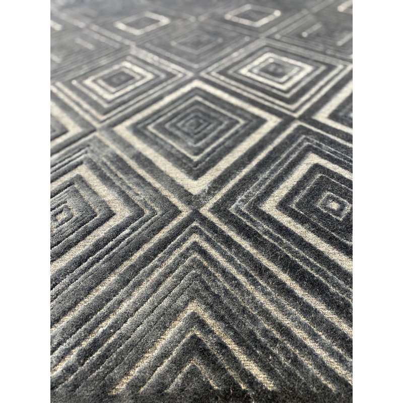 Garey Geometric Viscose Area Rug, Rectangle 120 x 170cm