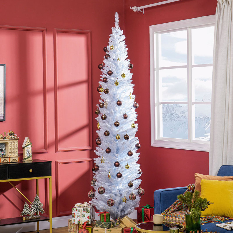 8' Artificial Pencil Christmas Tree