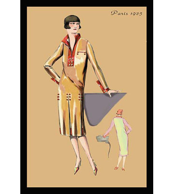 The Geometry of Fashion Vintage Advertisement