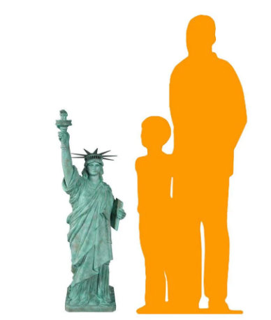 Petite statue de la liberté Jasyn