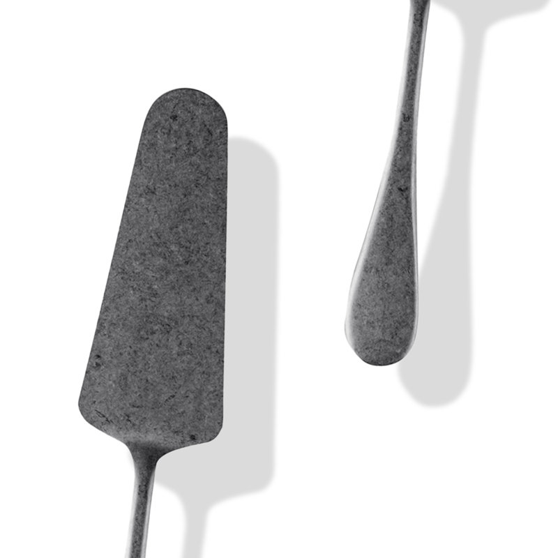 Brescia Cake Server, Black Gold