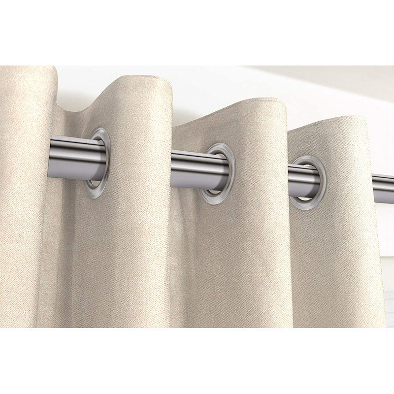 Delavega Blackout Curtains / Drapes Pair, Width 228 x Drop 137cm, Off White