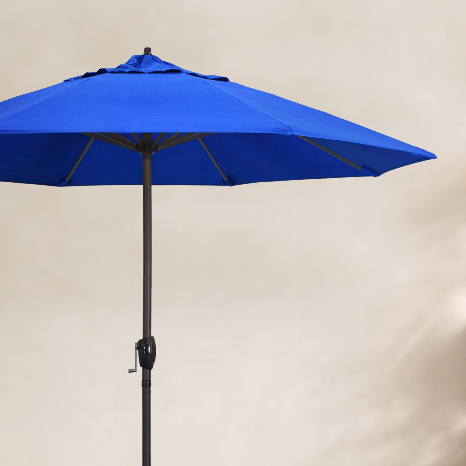 9' Market Sunbrella Umbrella, Canvas Pacific Blue Sunbrella® Canvas