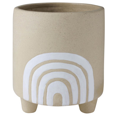 Ianna Ceramic Footed Rainbow Cachepot