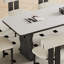 Table de salle à manger rectangulaire French Rock-1895606509-1895606510