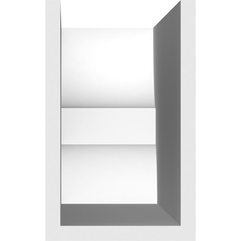 5"W x 8"H x 36"L Standard Ridgewood Architectural Grade PVC Rafter Tail, 8"H x 5"W x 36"D