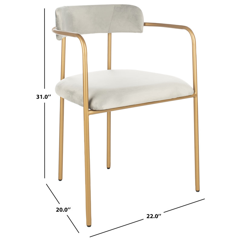 Saito 19'' H Upholstered Armchair, Gray