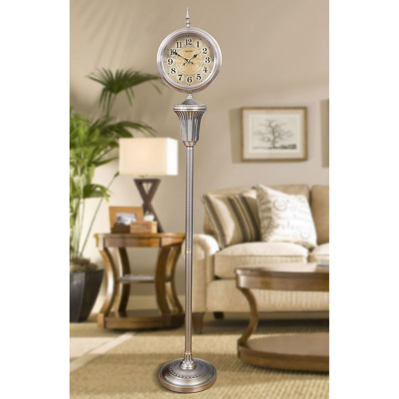 Retro creative silent floor clock