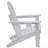 Adirondack Chair Plastic Set Of 2 All-Weather Folding Fire Pit White