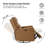 Nurbanu 29.5" W Top Grain Leather recliner-440069290