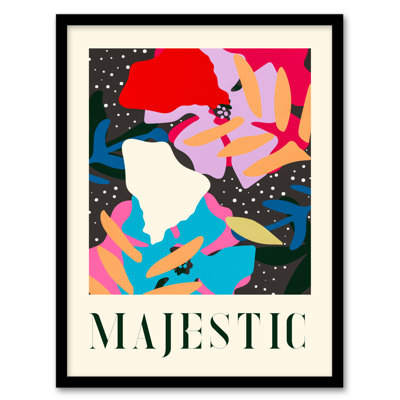 Floral Majestic Single Picture Frame Wall Art