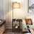Zulfa 62" Dimmable Table Floor Lamp with Drawer, End Table with Lamp for Living Room-774493054
