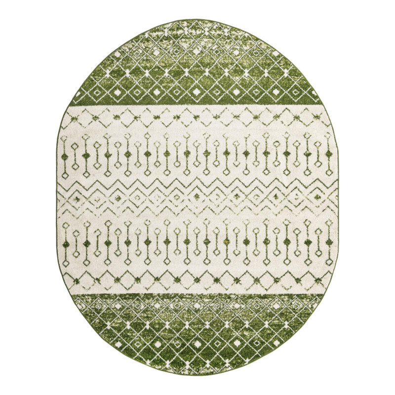 Somerville Geometric Indoor Rug, Oval 7'10" x 10'