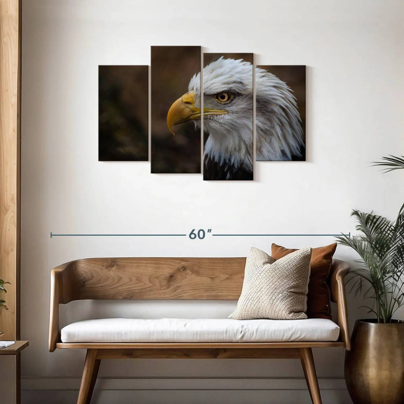 Brampt Bald Eagle Gaze, 27" H x 43" W