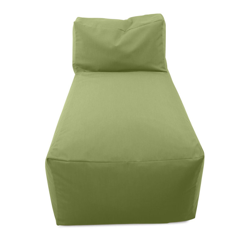 Pouf d'extérieur Kertis, mousse paysage marin, Vert
