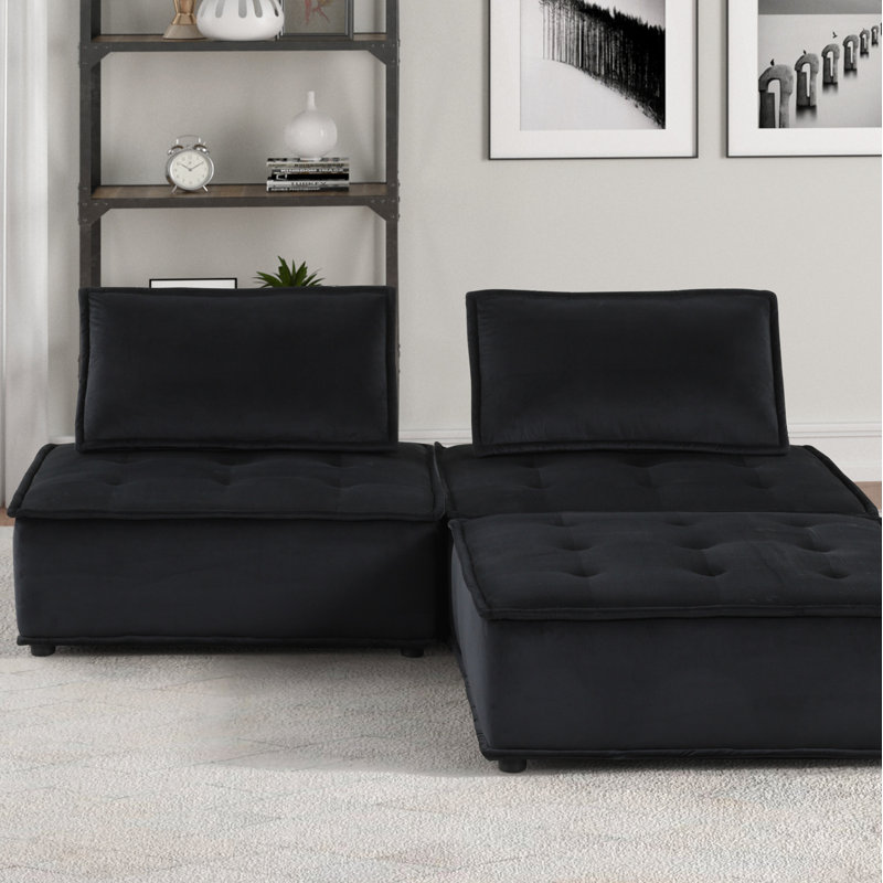 Canapé modulaire 3 pièces Velvet